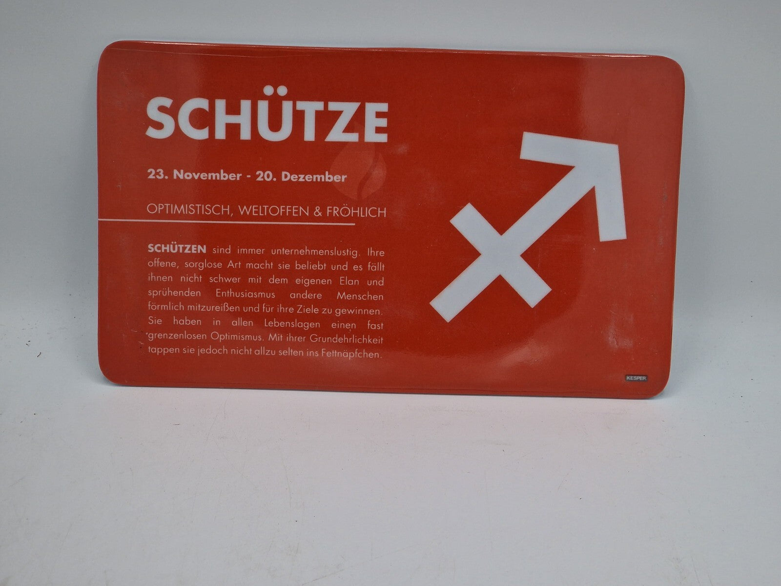 Kesper Frühstücksbrettchen 23,5cm x 14 cm Rutschfest